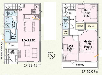 大磯町大磯第5　新築戸建　全2棟1号棟