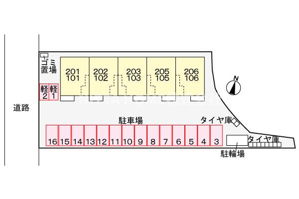 Ｙ’ｓアーバンＫの区画図