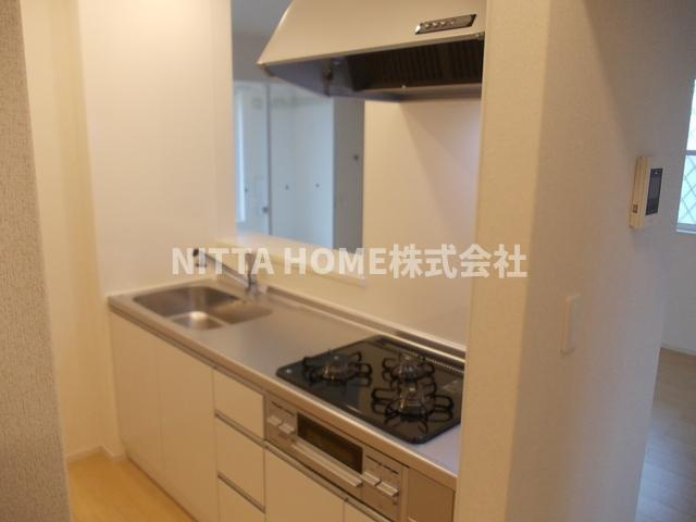 Ｙ’ｓアーバンＫのキッチン|ガスコンロ&グリル付き♪