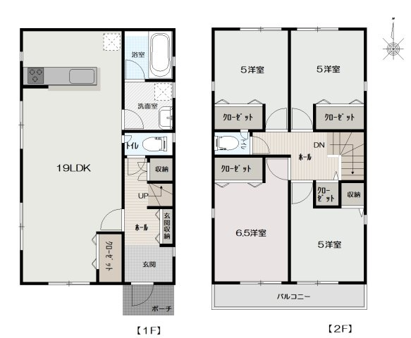高知市長浜 -第1- 新築戸建て の間取り