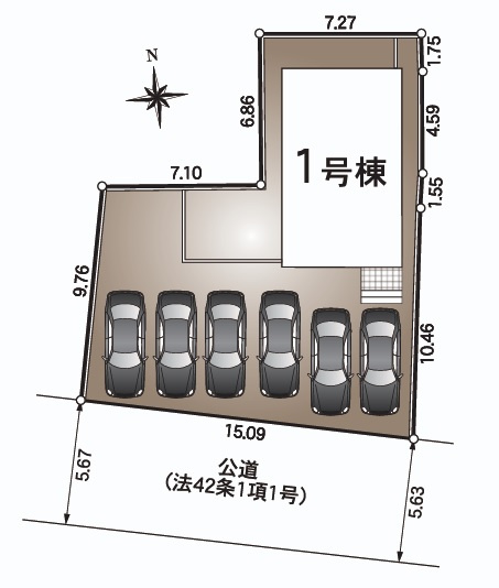 高知市長浜 -第1- 新築戸建て の土地図