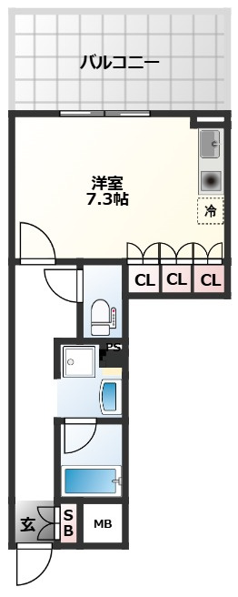 サンクレイドル東尾久の間取り