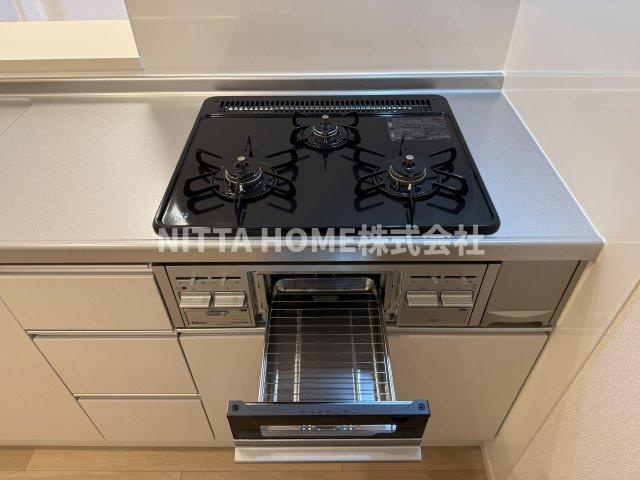 マーベラスコウベのキッチン|ガスコンロ＆グリル付き＊
