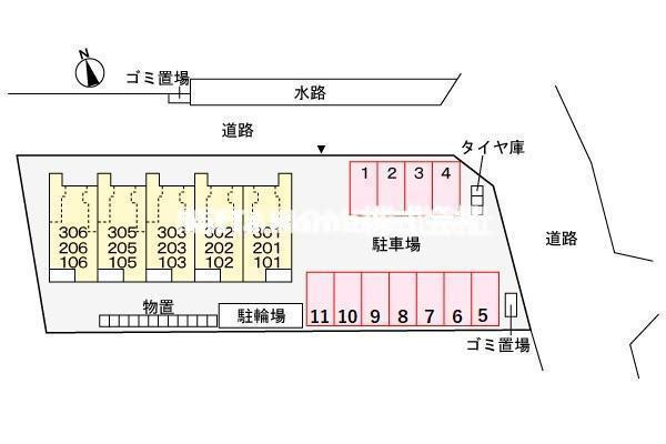 マーベラスコウベの区画図|外部物置を設置しています○