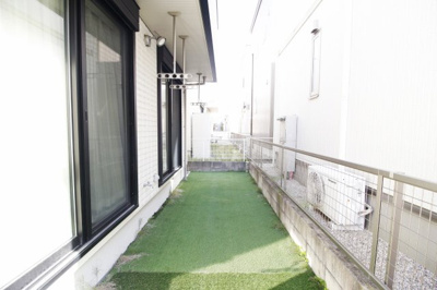 【庭】 | 幸田町大字六栗戸建 | 南側のお庭！広すぎず幅広い用途で使えそうですね！！