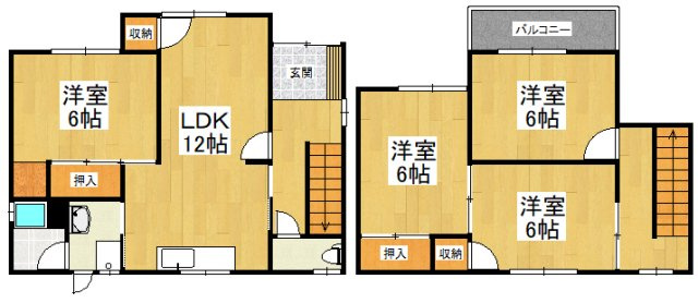【間取り】 | 錦織南１丁目戸建