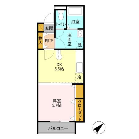 【間取り】 | クレール・シャンブル
