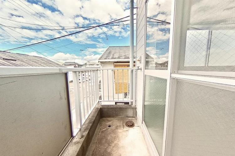 恒心ハイツのバルコニー