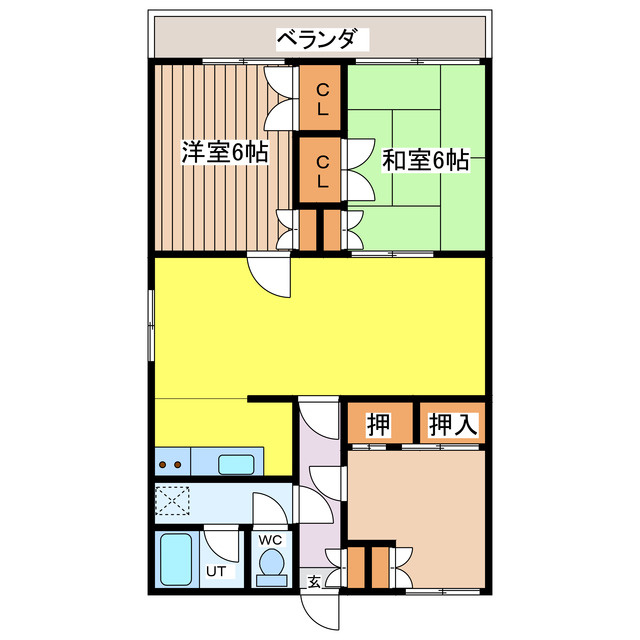 ジョリエ大野原の間取り