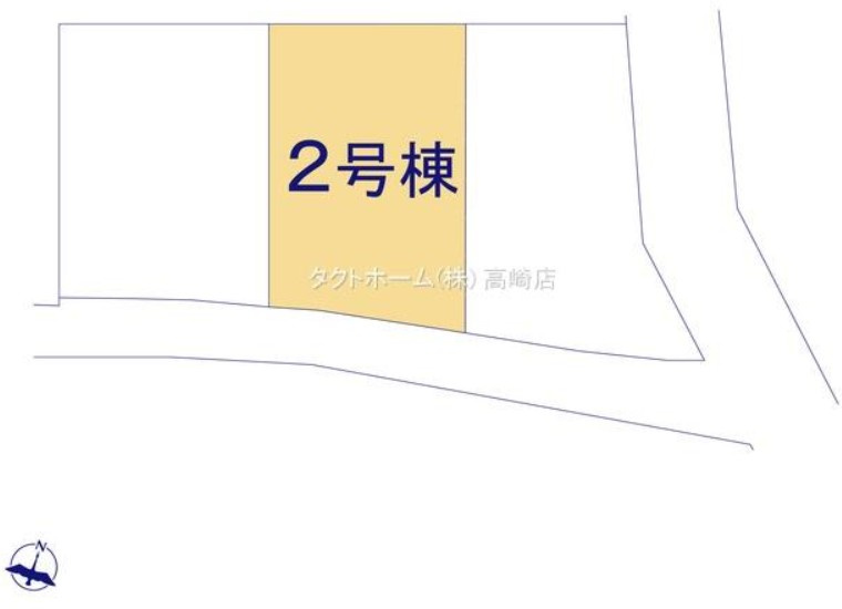 玉村町藤川（全3棟）2号棟の区画図