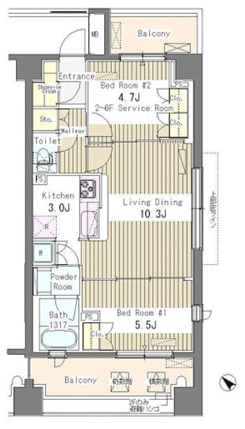 グレースレジデンス東京の間取り