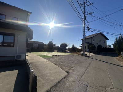 【前面道路含む現地写真】 | つくば市上ノ室売地
