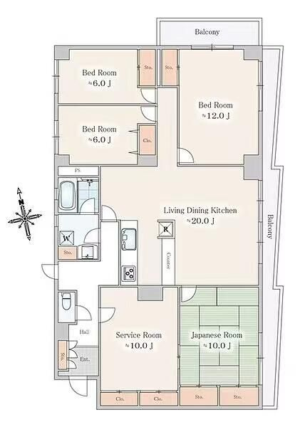 武蔵関サンハイツの間取り