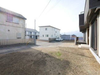 【庭】 | 笛吹市石和町唐柏 平成27年築 積水ハウス施工 敷地159坪 | 敷地159坪　広々お庭付き