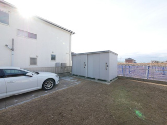 【庭】 | 笛吹市石和町唐柏 平成27年築 積水ハウス施工 敷地159坪 | 大型物置あり