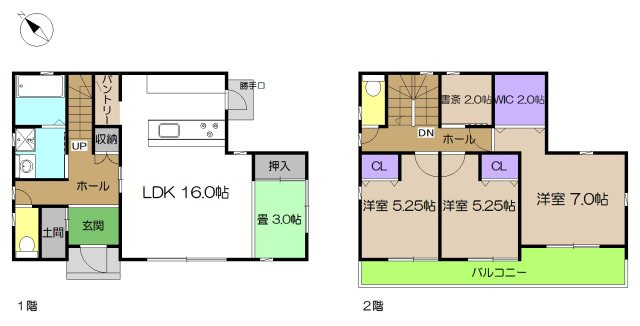 【間取り】 | 新築住宅　高知市福井町　C号地