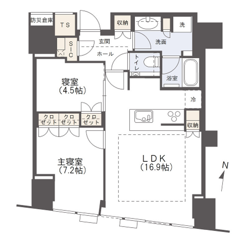 Brillia Tower堂島　中之島小学校区の間取り|Brillia Tower堂島　間取り
