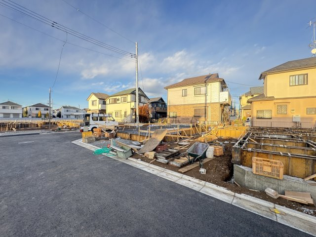 東村山市恩多町3丁目・全12棟　新築一戸建　Ｊ号棟の外観|建築中写真（2026年1月22日撮影）