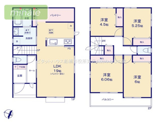 【間取り】 | パントリー　リビング階段　長期優良住宅　二宮1　全1棟 | 「家族の暮らしに寄り添う空間」