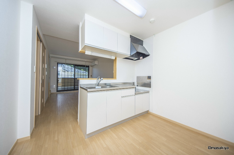 ガーデンハウス朝日山　Dのキッチン|カウンターキッチン