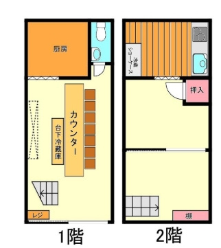 十三東３丁目店舗の間取り