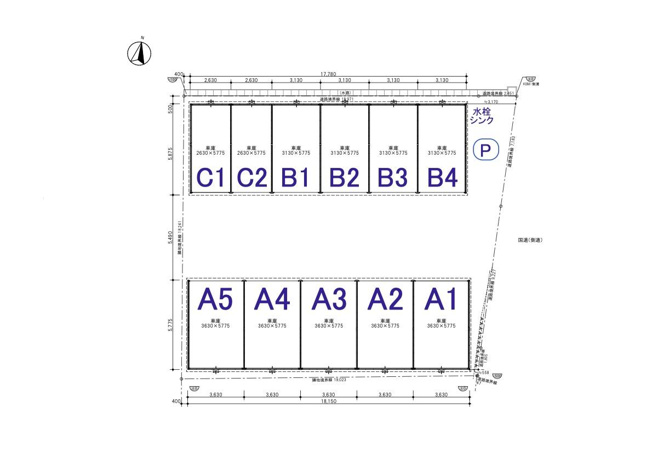 【区画図】 | 塩浜ガレージK
