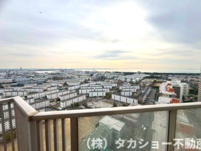 【バルコニー】 | ベイマークスクエアシティコートタワー | 落ち着いた時間を過ごせるバルコニーです