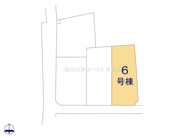 加須市多門寺　新築一戸建て　06　リーブルガーデンの区画図|全6棟