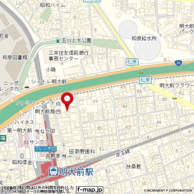 【地図】 | プレール明大前