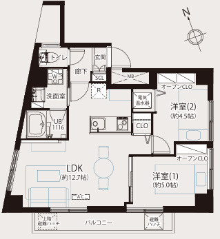 コートシティ木場の間取り