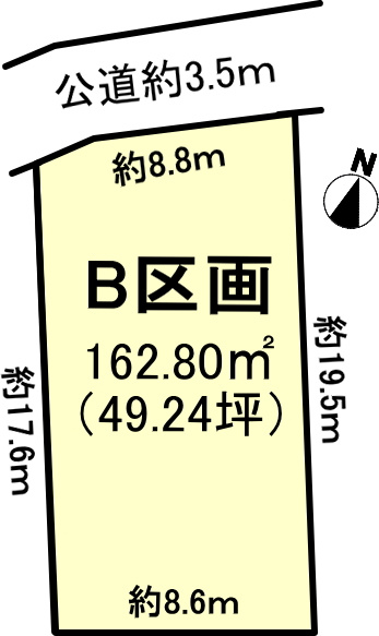 碧南市丸山町Bの土地図