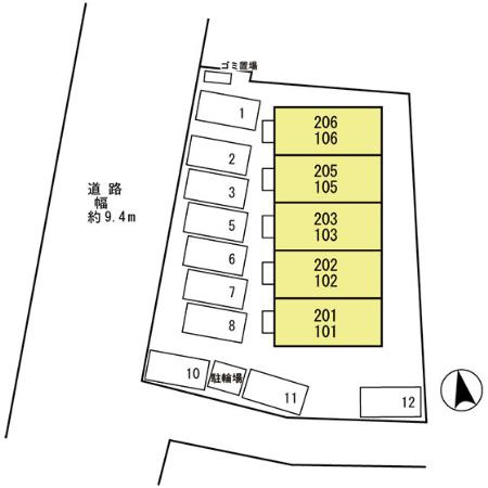 セントヒルズの区画図