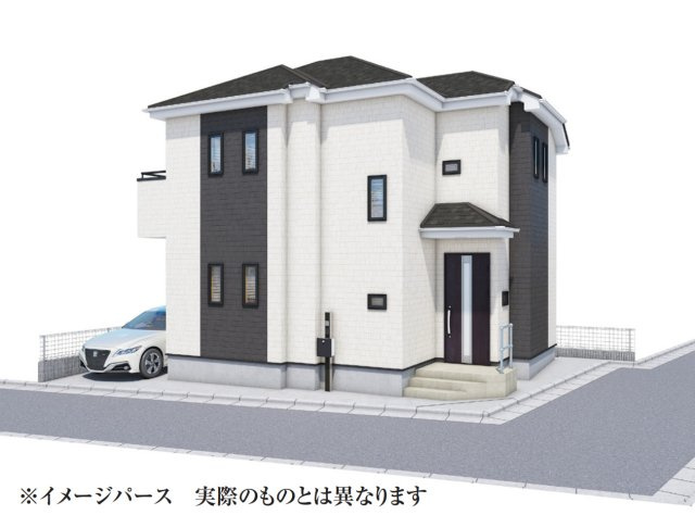 横浜市泉区中田南4丁目 新築戸建て【仲介手数料無料】の外観パース