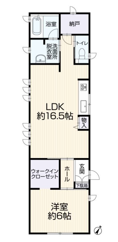 【中古戸建】高崎市吉井町下長根の間取り|■間取り図｜敷地面積：194.67（約58.88坪）　建物面積：61.14（約18.49坪）