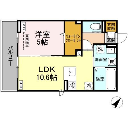 ディアライズ久米中央の間取り