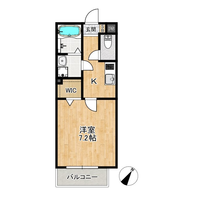 姫路市宮上町１丁目のハイツの浴室