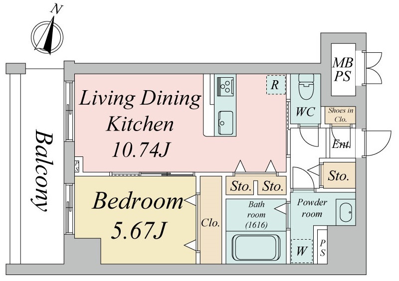 エスティメゾン浦和の間取り