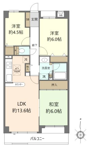 藤和シティコープ藤ヶ丘Ⅱの間取り