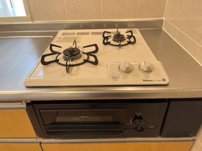 【キッチン】 | アルモカーサ | グリル付き二口コンロ（イメージ）