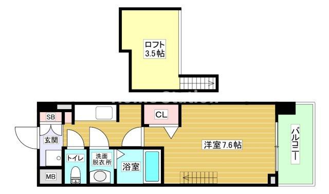 【間取り】 | メゾン西梅田