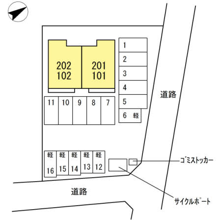 D-ROOM須屋の区画図