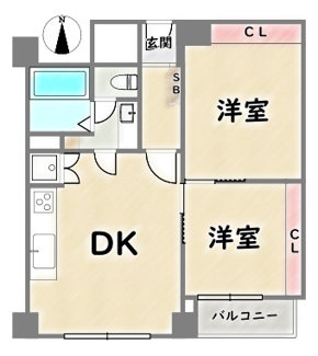 【間取り】 | 西陣グランドハイツ