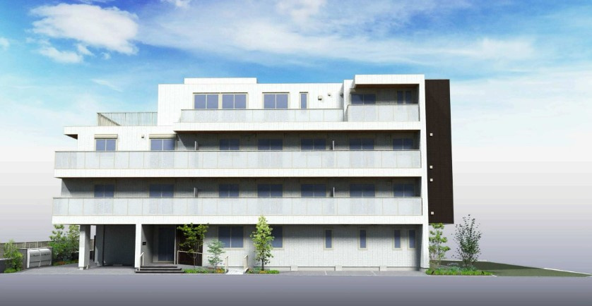 （仮称）境南町３丁目ヘーベルメゾンの外観パース