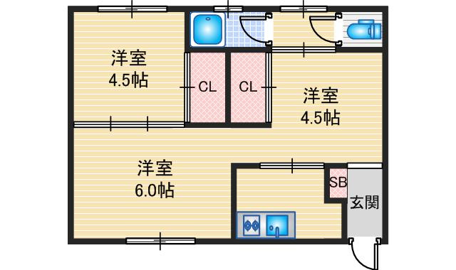 【間取り】 | グリーンハイツ