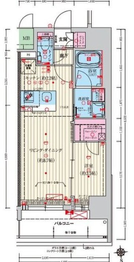 グランドファースト大阪福島の間取り