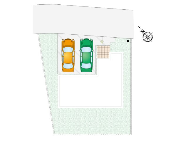 【区画図】並列2台駐車！