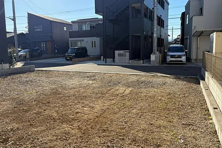 【土地】坂戸市中富町建築条件無し売地の外観