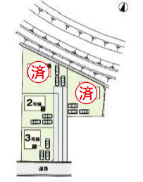 渋川市八木原の区画図