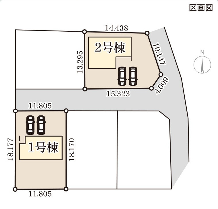 渋川行幸田の区画図