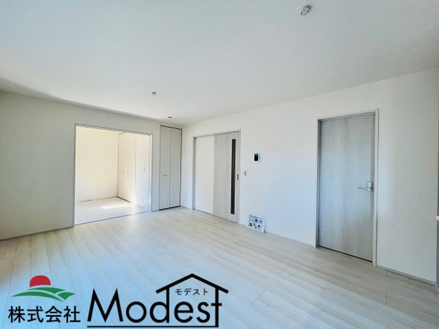 渋川行幸田の居間・リビング|ご家族も自然と集まる開放的なリビング♪